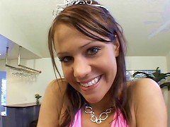19yo Addison Rose Has An Adorable Smile That Is Only Enhanced By Her Temporary Tiara. She Was So Happy To Have Her Beauty Queen Gear On We Had To Fuck It O